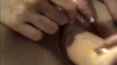 Girlfriend Takes A Fat Dildo