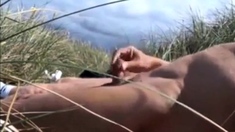 Old Man Fucks his Male Friend in the Dunes