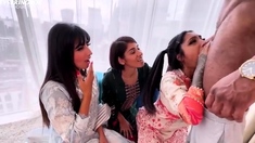 Aaliyah Yasin - Three Desi Bhabis Gone Wild With A Bbc