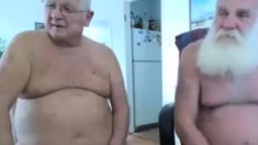 two grandpa on cam