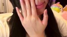 Amateur Asian teen sucks this big hard cock