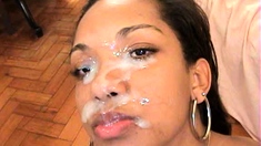 Amateur webcam blowjob and cumshot