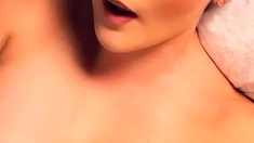 Big boobs milf masturbates with her dildo