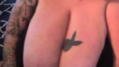 Chubby Brunette Big Boobs Dildo Masturbation