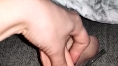 Amateur close up ass toying