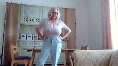 Busty mature milf blonde knows alot about good sex