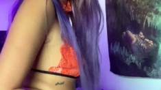 Amateur asian teen licks ass and sucks cock