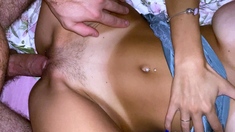 Nasty brunette pornstar with big boobs