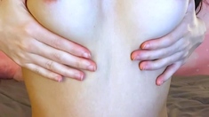 Real amateur teen plays with toys as she masturbates