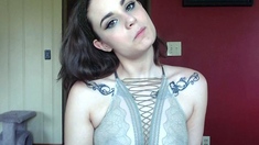 Cute Teen Anne Solo Anal Masturbation