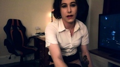 Brunette Solo Webcam Masturbation