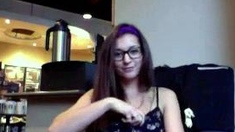 Tattoed Amateur Webcam Girl Hot Dildo Action Masturbation