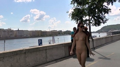 Big boobs amateur hottie sex outdoor in public