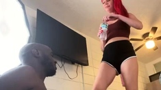 amateur cutie redhead fingering herself on live webcam