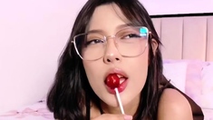 Cute Asian Chubby Teen Wild Dildo Masturbation