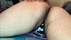 hairy and squishy ass spreading