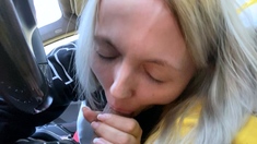 Amateur Blonde Blowjob CIM