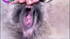 WET AND HAIRY PUSSY