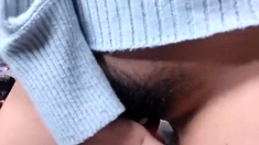 Furry moms masturbate their hairy pussy