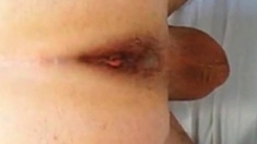 My boyfriend fuck my ass and cum inside